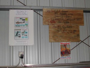 Project description and warning poster.