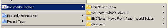 All your RSS feeds show here.